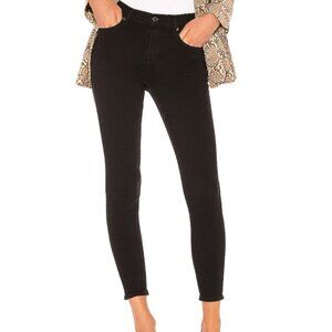Agolde Sophie Jeans Mid Rise Skinny Denim Jean Stretch Pants Sane Black Size 29